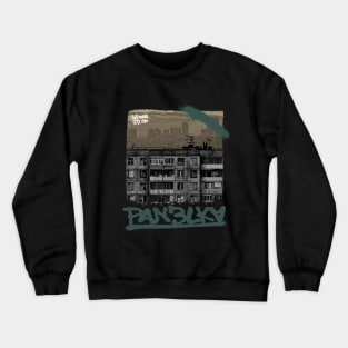 POST-SOVIET PANELKA // Typical russian panel houses Crewneck Sweatshirt